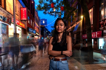 Esther <br> Rue De La Gauchetière Ouest "J’avais trouvé ma place."