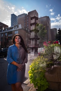 Marion <br> Ancienne pagode (Saint-Urbain & De La Gauchetière) "La construction d’édifices a mené à la perte de lieux importants pour la communauté et la vie de quartier."