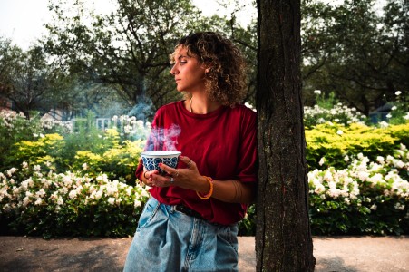 Martine <br> Jardin du Palais des congrès "Histoire de l'âme."
